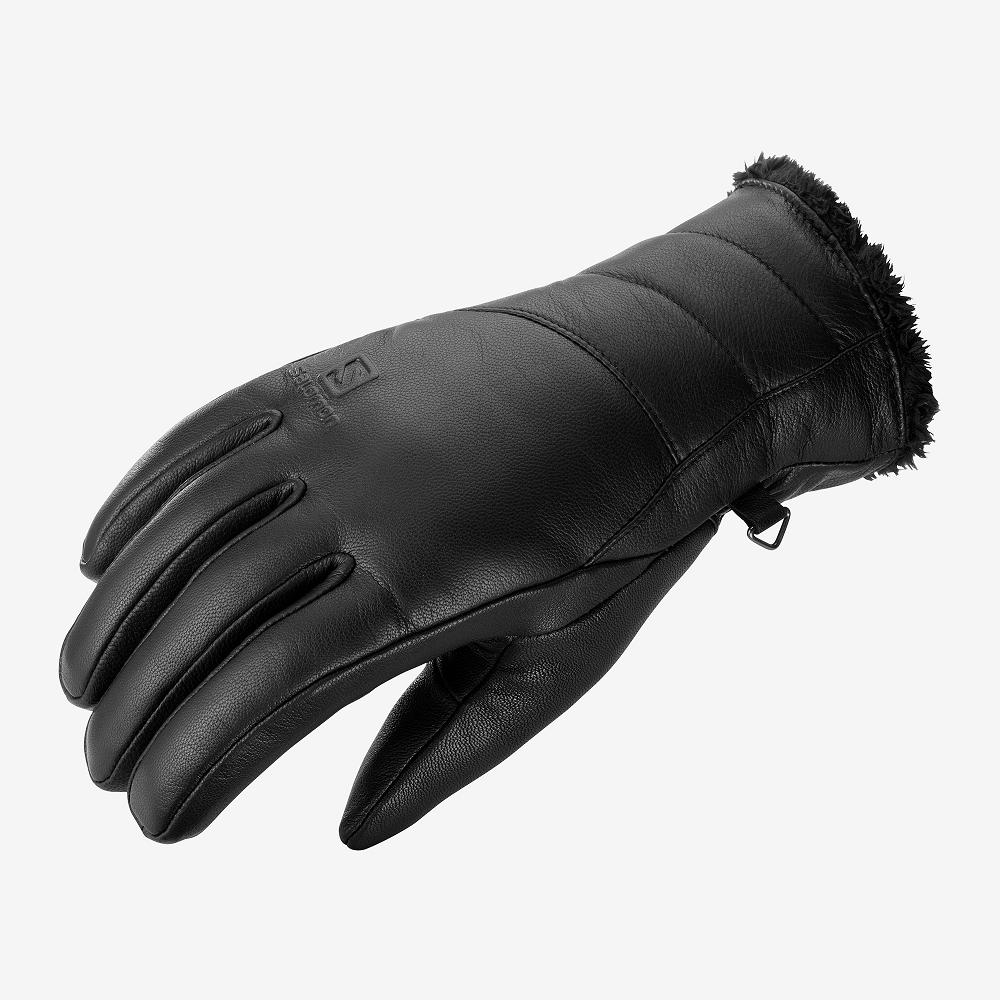 SALOMON NATIVE W Philippines - Women's Gloves - Black | 746530-IQZ